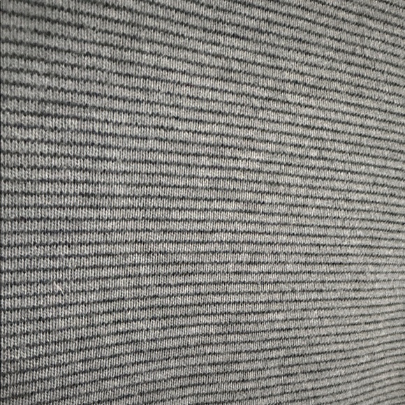 Banana Republic Luxe Touch Performance Short Sleeve T Shirt Gray & Black Stripe - Picture 3 of 8